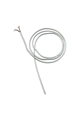 Aydınlatma Elektrik Kablosu Yassı Kablo 2 0,50 Ttr Balık Sırtı Tip Tam Bakır Beyaz 3 Metre