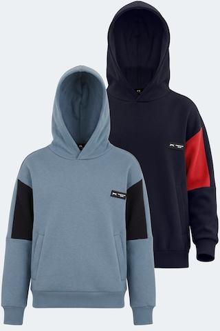 Slazenger Layne 2 Li Set Sweatshırt Lcivert/kırmızı - Mavi/laciver