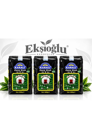 Karali Çayın Kralı Hediyelik Siyah Çay 3 Kg 3 X 1 Kg
