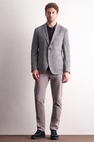 İmza Lacivert Mono Yaka Ekose Desen Pamuklu 6 Drop Comfort Fit Classic Ceket 1002255152 Lacivert