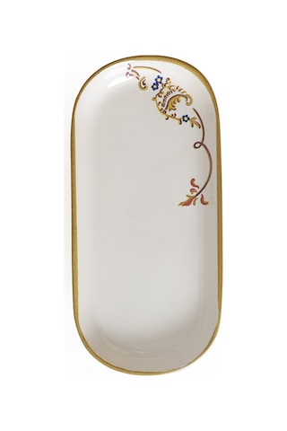 Keramika Bronze Bloom Noyan Kayık Tabak 26 Cm 2 Adet 22926 Krem