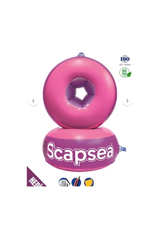 Scapsea İçi Sünger Dolgulu Yüzme Kolluk Pompa, Taşıma Çantası Ve Tamir Kiti Dahil 10-40 Kg Taşım