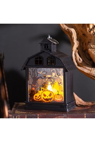 Suofeng Korku Atmosferi Yaratan Klasik Halloween Feneri - Balkabaklı, İskelet Dekoratif Partı Aleti Çok Renkli