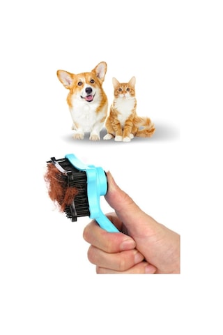 EVCİL HAYVAN KEDİ KÖPEK TUŞLU OTOMATİK TÜY TOPLAYICI TARAK KAŞIMA