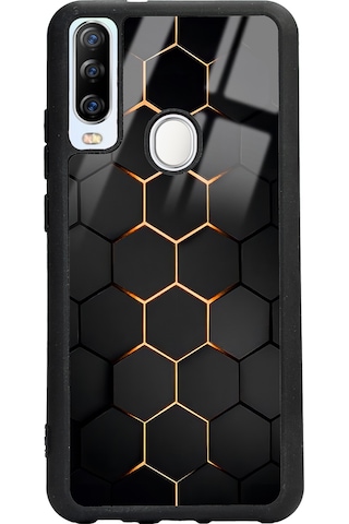 Gm 20 Pro Yellow Carbon Tasarımlı Glossy Telefon Kılıfı Çok Renkli