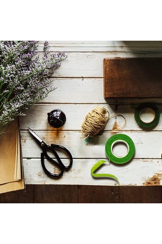 Roco Paper Çiçek Bandı Açık Yeşil 12 Rulo 1 Cm X 35 M