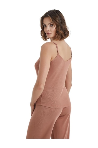 Blackspade Kadın İnce Askılı Kahverengi Pijama Takımı C0t4n3o15- 001