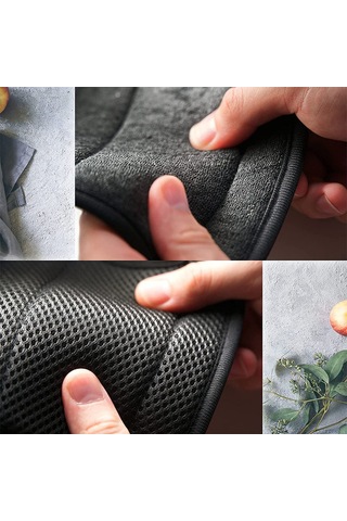 Yaozixa Mutfak Lavabo Sulu Kaçırma Engelleyici, 4 Adet Mikrofiber Su Emici Ped, 14x37 Cm, Anti Kayma, Ev/banyo/rv Kullanıma Uygun