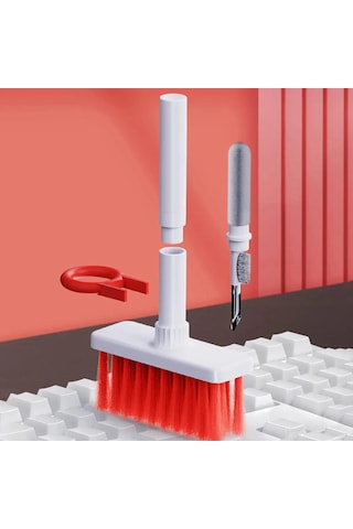 5 Fonksiyonlu Çok Amaçlı Teknolojik Cihaz Temizlik Fırçası Seti Klavye, Kulaklık, Telefon, Kamera Temizleme Aracı 1