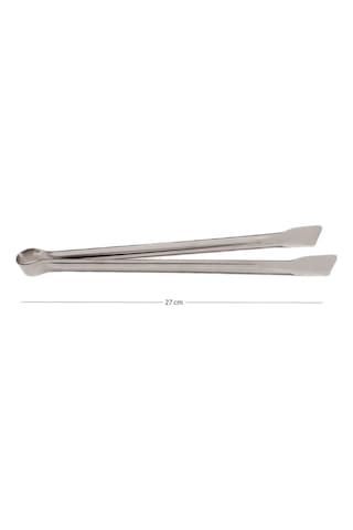 Klasik Metal Mangal Maşası 36 Cm-32 Cm-27 Cm Uzun-kısa Boy Çelik Yemek Barbekü Izgara Kömür Köz 27 Cm - 1 Adet
