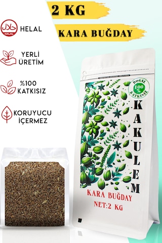 Kakulem Sertifikalı Kara Buğday Tavuk Güvercin Kuş Yemi 2 Kg