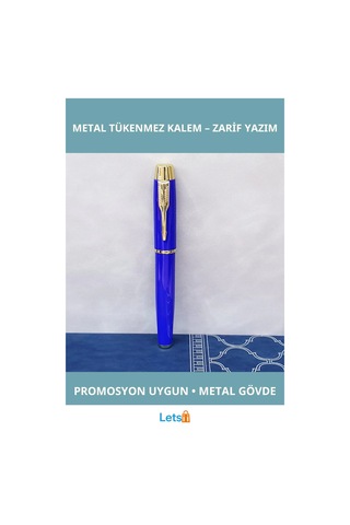 Mavi Metal Tükenmez Kalem Şık Ve Dayanıklı Tasarım Çok Renkli