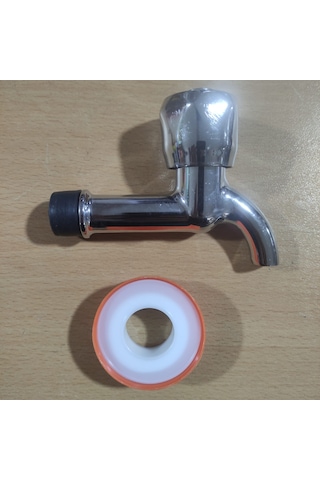 Kuzey Fit Çevirmeli Kısa Musluk + Teflon Bant 1 Adet