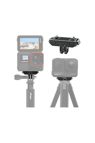 Yaozixa Amagisn Metal Manyetik Hızlı Montaj Tabanı - Insta360 Ace/ace Pro Uyumlu, 1/4 İnç Bağlantı Ve Spor Kamerası Adaptörü İle Spor Kamerası Erişim Aleti Siyah