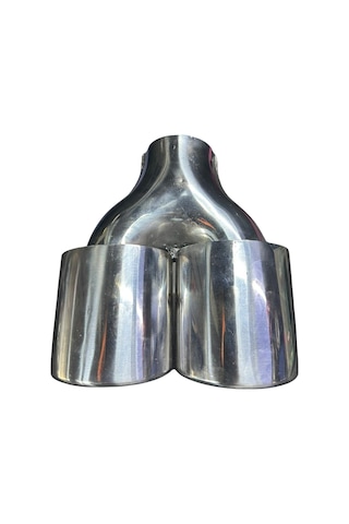 Krom 2 Li Elips Model 90mm Egzoz Ucu