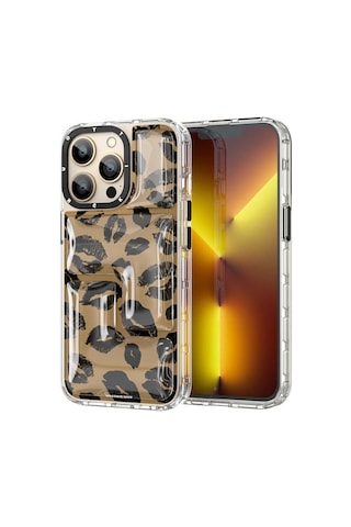 Youngkit Apple Uyumlu iPhone 13 Pro Max Kılıf YoungKit Leopard Article Serisi Kapak ZORE-267400