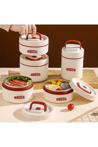 Gıda Tutmak Için Taşınabilir Paslanmaz Çelik Termal Yemek Kabı Yalıtım Termos Kutusu Sı Ofis Çocuklar Bento Suluk, Matara 42203078