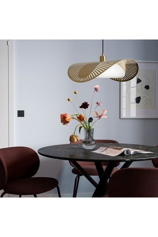 Ikea Kvällsdopp Sarkıt Lamba Abajur Başlığı, Pirinç Rengi, 52 Cm Çok Renkli