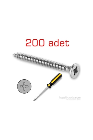Meridyen Sunta Vidası 5.0X80 MM 200 Adet