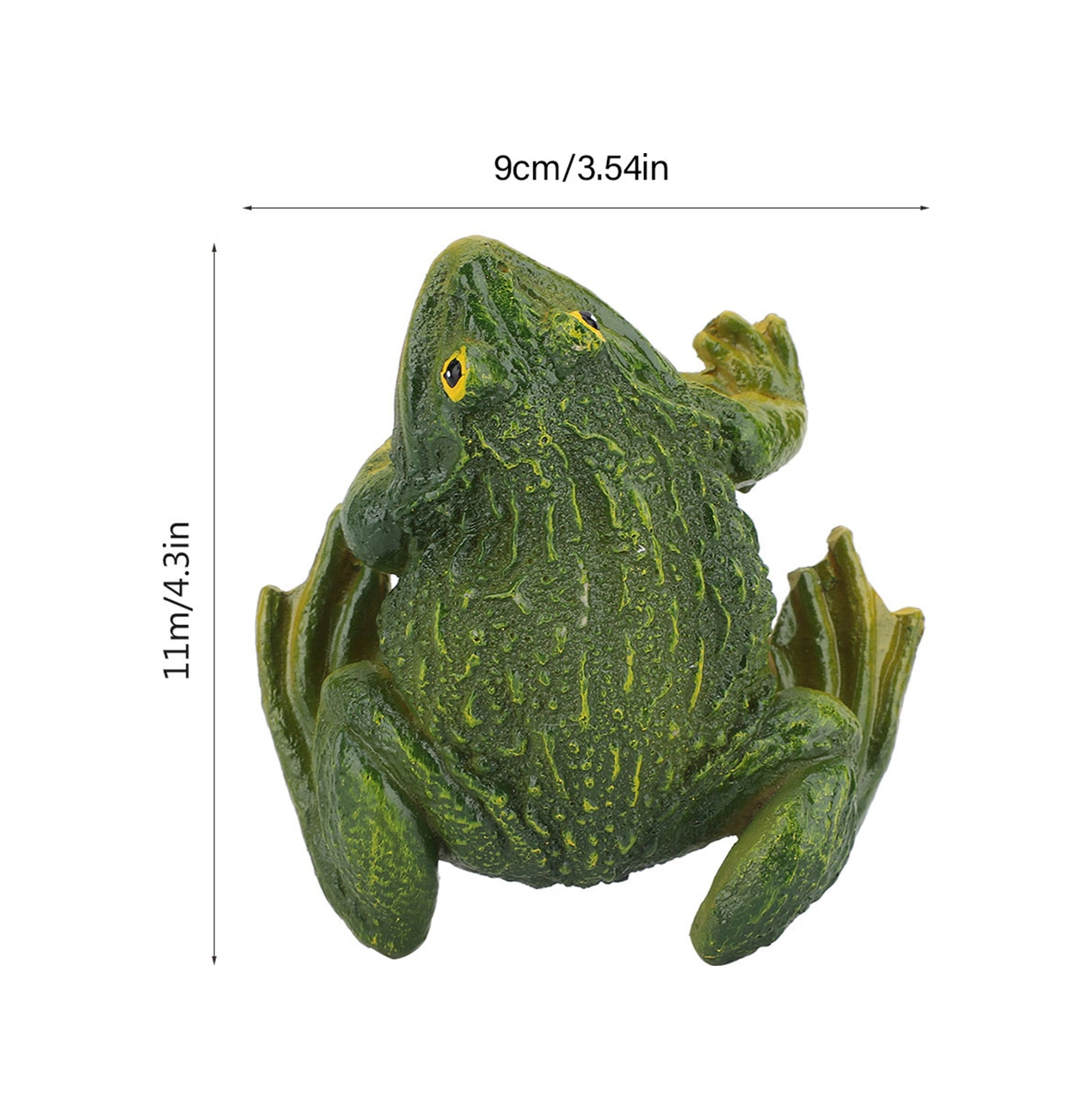 Mufunye Doğal Simülasyon Kurbağa Resin Dekorasyon, Bahçe Ve Ev İç/iç Dış Donanımı, Dayanıklı Ve Çevre Dost
