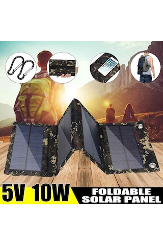 Butu 5V 10W USB Solar Güneş Enerjisi Şarj Cihazı