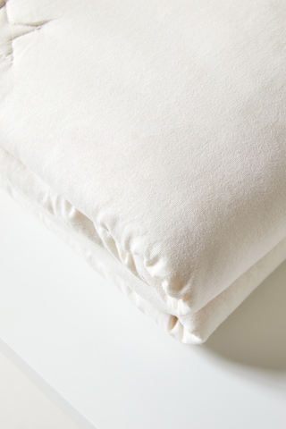 Ocean Home Textile %100 Pamuk Penye Ekru Yıldız Nakışlı Çocuk Tek Kişilik Çok Amaçlı Örtü 155 X 215 Cm
