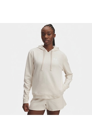 Under Armour Rival Terry Kadın Kahverengi Kapüşonlu Sweatshirt Kahverengi