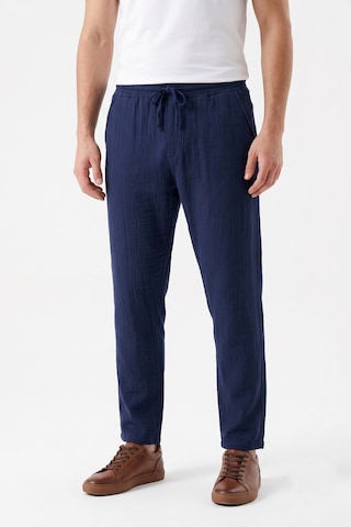 Mösyö Erkek Baggy Kalıp Müslin Kumaş Pantolon Bgl-st05592 Lacivert