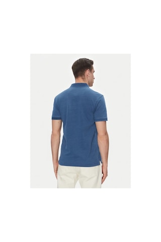 Levi's Erkek Mavi Düz Kesim Denim Polo T-shirt Housemark - 35883-0271 Mavi