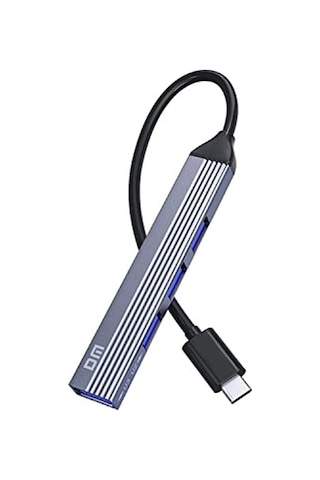 Ayrex Chb057 Usb Type-c To 4 Portlu 3 Usb 2.0 1 Usb 3.0 Hub Çoklayıcı 15 Cm