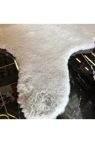 Hoom Rugs Rabbit Fur Cool Grey Dekoratif Suni Post