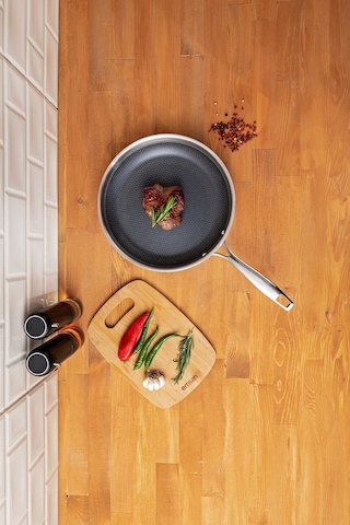 Emsan Pro Tri Ply Tava 28 Cm Gümüş