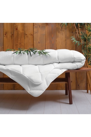 Puffy Gronn Bambu Çift Kişilik Yorgan (195X215 Cm) Beyaz