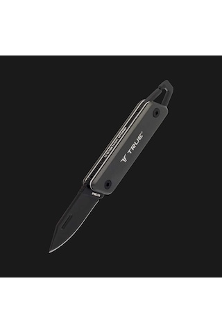 True Utility Keychain Kamp Çakı,Gri Kutuda Gri