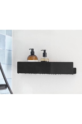 Dione Store Metal Banyo Rafı- Şampuanlık - Şampuan Düzenleyici Siyah