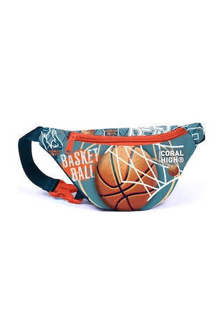 Coral High Kids Nefti Turuncu Basketbol Desenli Bel Çantası 11527 Turuncu