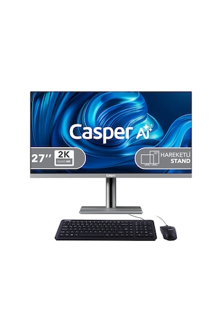 Casper Nirvana A87.255H-DF00X-V-G U7-255H 32 GB 1 TB Nvme SSD 27" Free Dos AIO Masaüstü Bilgisayar