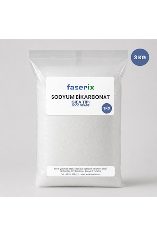 Sodyum Bikarbonat Şişecam İngiliz Karbonatı Gıda Tipi 3 Kg