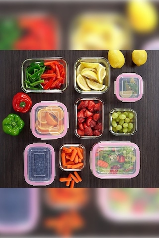 Glasslock Kare 3Lü Saklama Kabı