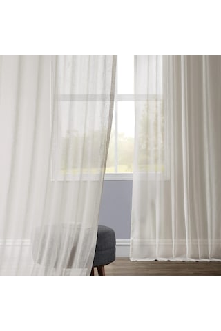 Evdepo Home Kullanıma Hazır Keten Tül Perde (541071453)
