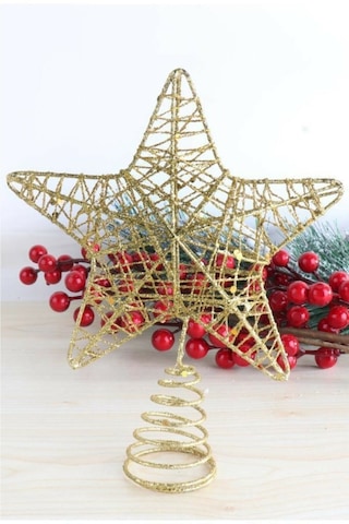 Waldern Yılbaşı Çam Ağacı Yıldız Tepeliği Gold