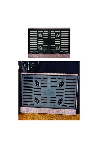 Taşlı Motorsiklet Plakalık Motor Plakalık Pembe Taşlı Yuki
