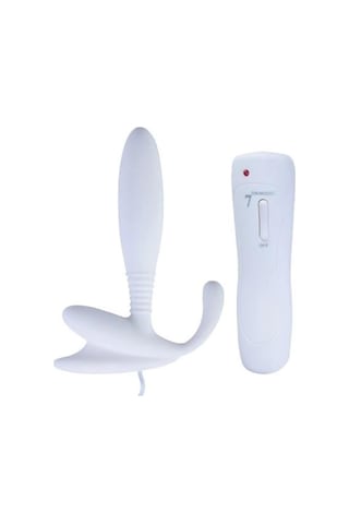 Hızlı Express Anal Pleasures 7 Titreşimli Beyaz Anal Vibratör Anal Plug