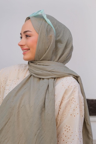 Bambu Şal Tesettür, Pamuklu, Hafif, Rahat, Şık, Yüksek Kalite, Hijab, Shawl, Original, Lux Yeşil