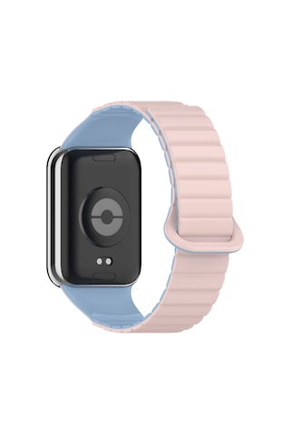 Xiaomi Mi Band 8 Pro Silikon Kordon Mkst Krd-105 Strap Kayış-pembe-mavi