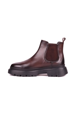 Shoetyle - Kahverengi Hakiki Deri Erkek Chelsea Bot 101-9046-1426 Kahverengi