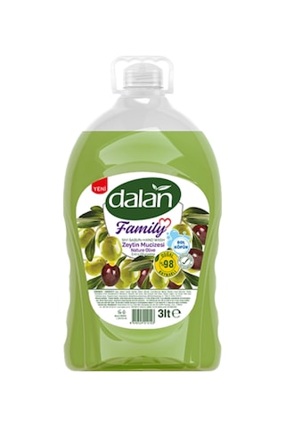Family Sıvı Sabun Zeytin Mucizesi 3 L X 1 Adet %98 Doğal Kaynaklı