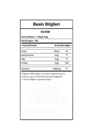 Multipower Glutamine %100 Pure L-Glutamine 500G Aromasız Glutamin