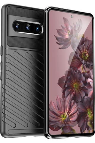 Google Pixel 7 Pro Thunder Serisi Silikon Kılıf - Siyah Al3421