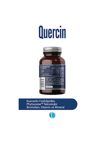Quercin Fitozomal Quercetin 60 Bitkisel Kapsül